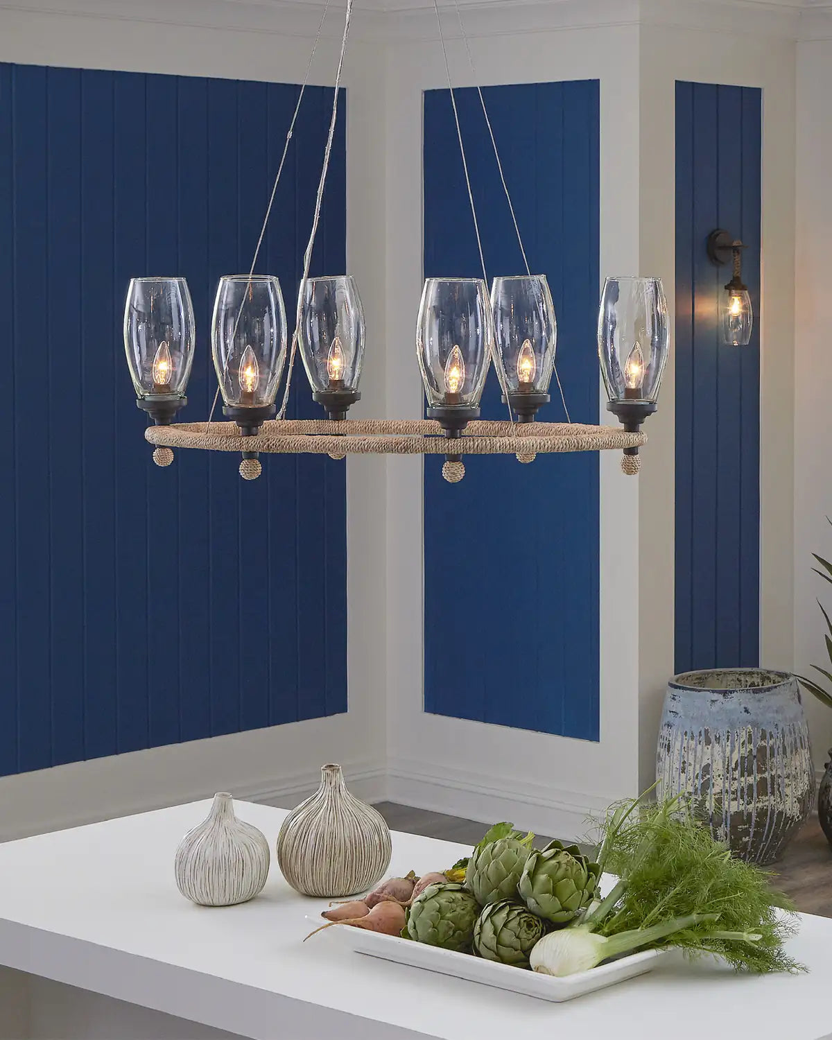 CURREY & COMPANY, HIGHTIDER OVAL CHANDELIER, CHANDELIER LIGHT