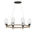 CURREY & COMPANY, HIGHTIDER OVAL CHANDELIER, CHANDELIER LIGHT