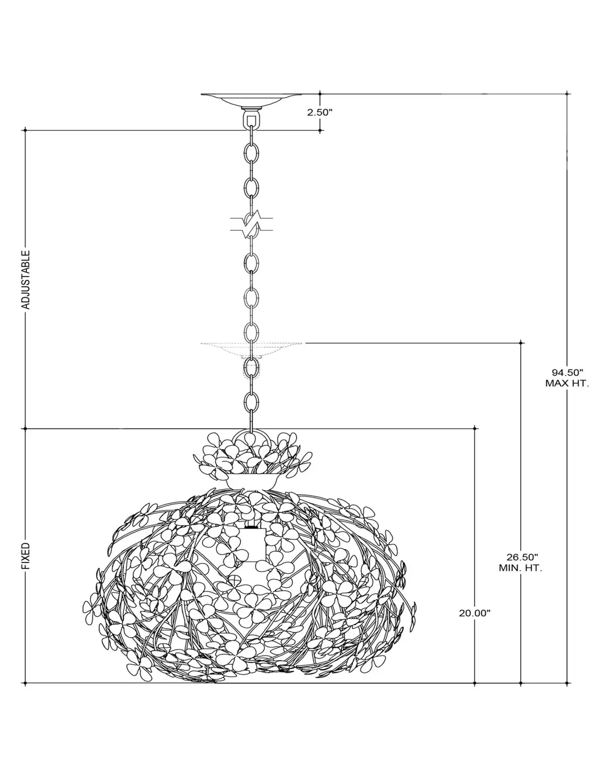 CURREY & COMPANY, CLOVERFIELD PENDANT, PENDANT LIGHT