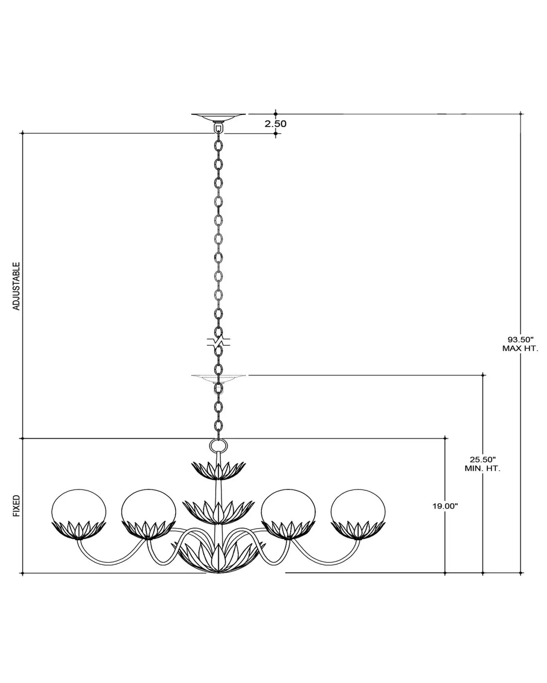 CURREY & COMPANY, MIRASOLE CHANDELIER, CHANDELIER LIGHT
