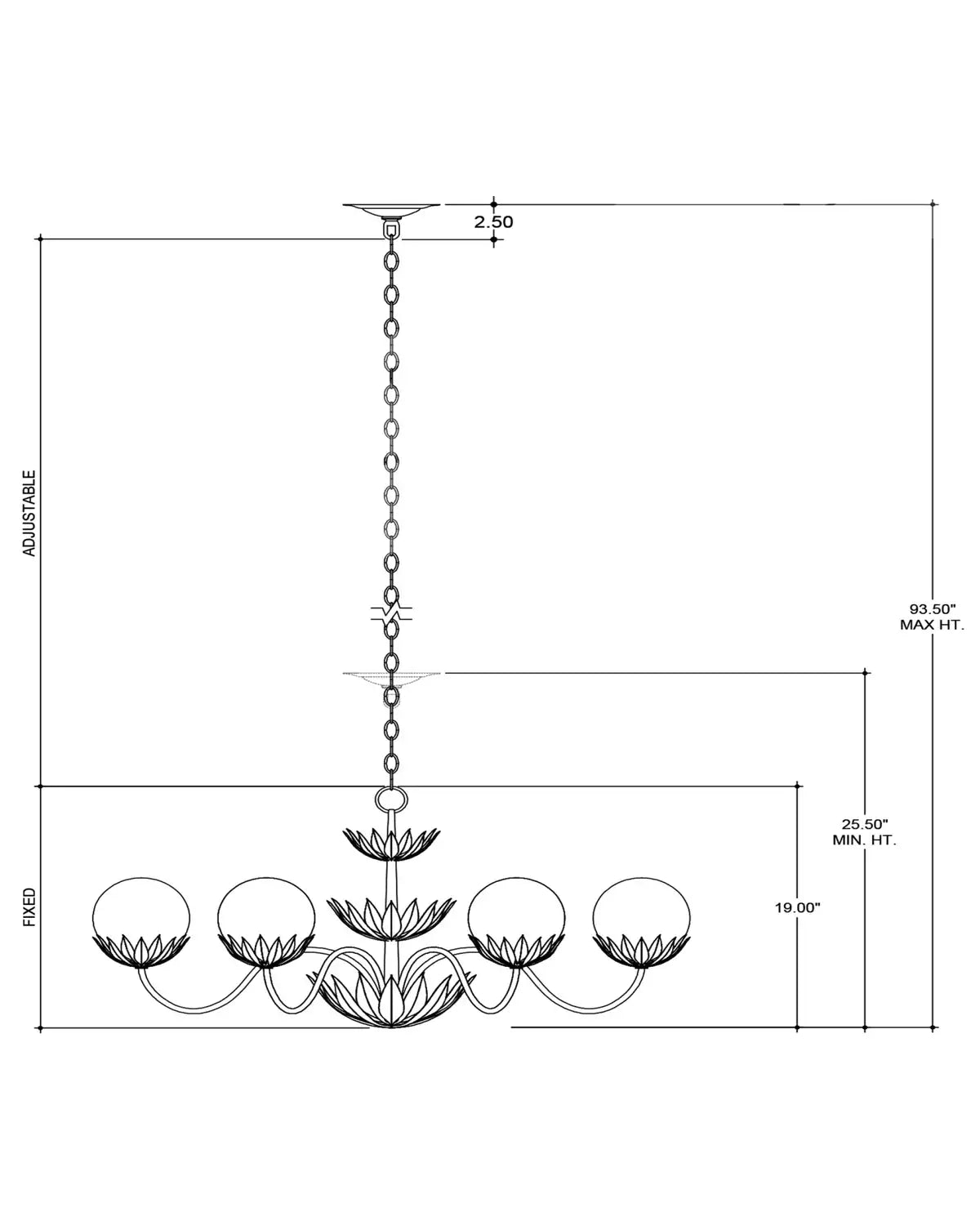 CURREY & COMPANY, MIRASOLE CHANDELIER, CHANDELIER LIGHT