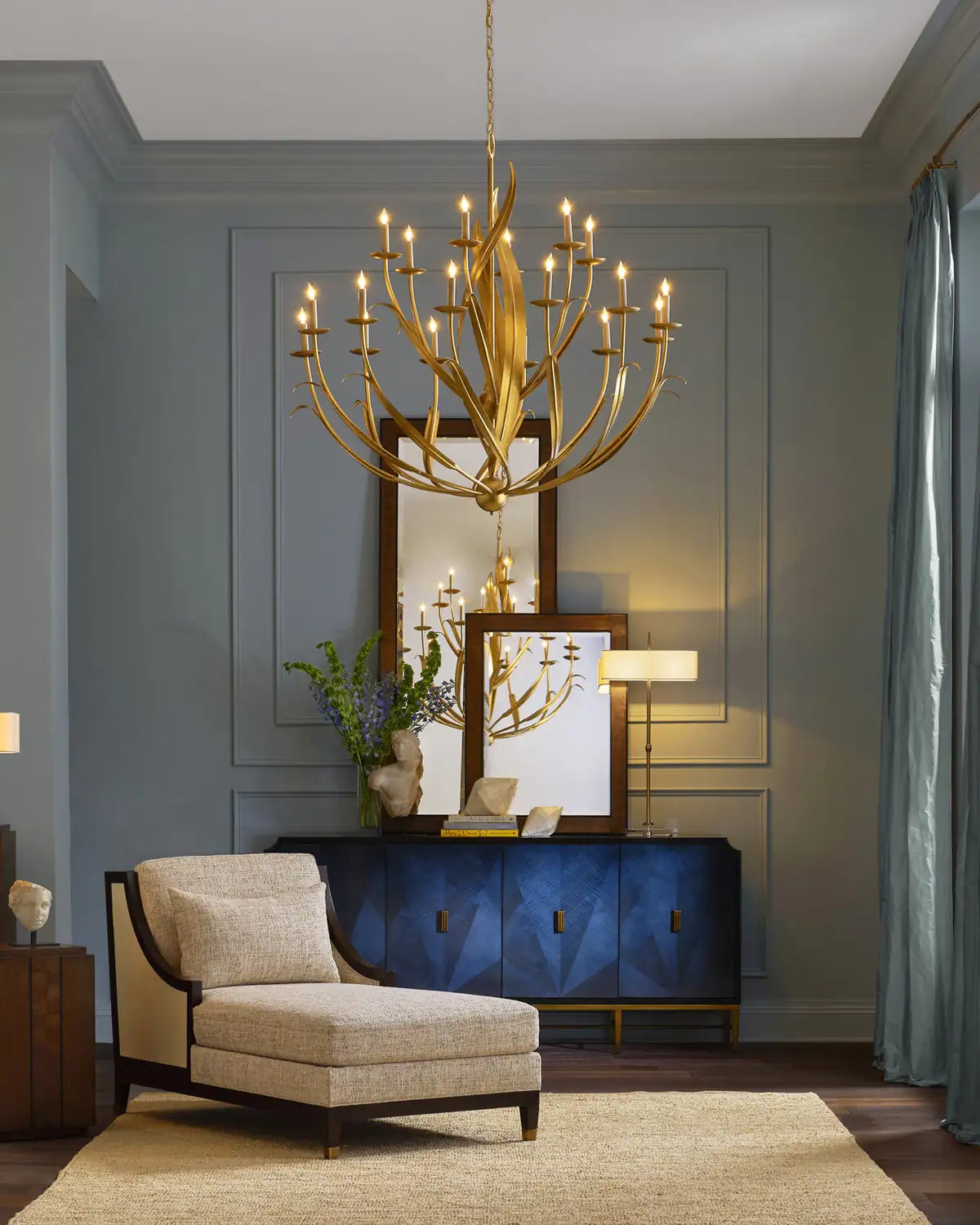 CURREY & COMPANY, MENEFEE CHANDELIER, CHANDELIER LIGHT