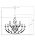 CURREY & COMPANY, MENEFEE CHANDELIER, CHANDELIER LIGHT
