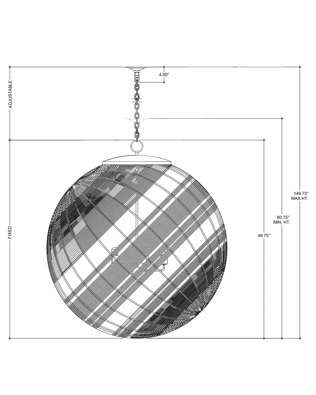 CURREY & COMPANY, SENJYO TILTED ORB CHANDELIER, CHANDELIER LIGHT
