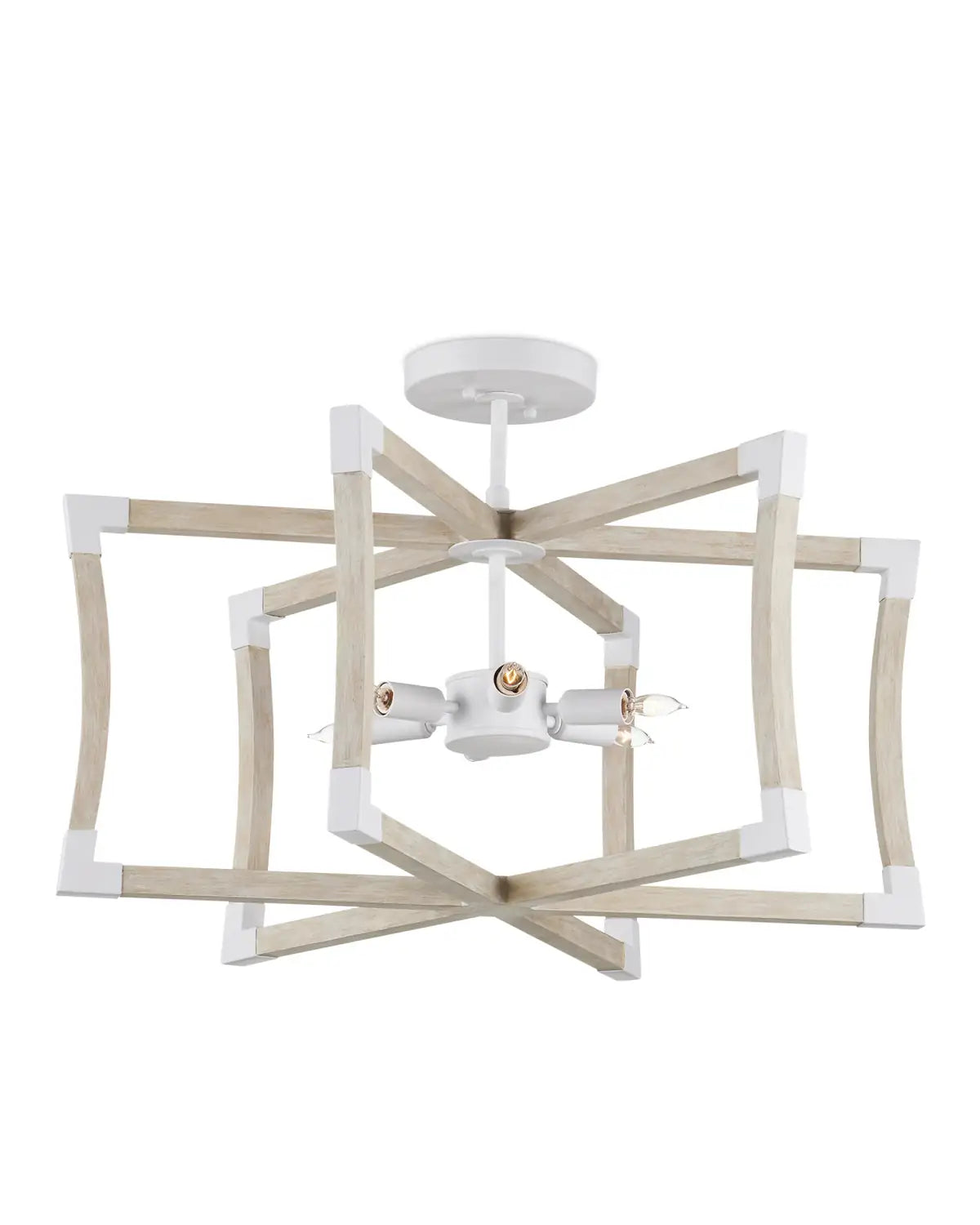 CURREY & COMPANY BASTIAN SANDSTONE SEMI-FLUSH MOUNT | 9000-1111