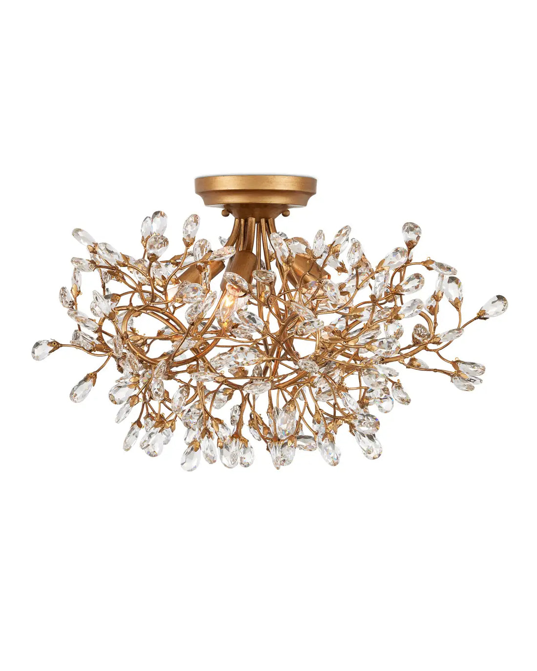 CURREY & COMPANY, CRYSTAL BUD SEMI-FLUSH MOUNT, SEMI FLUSH MOUNT LIGHT