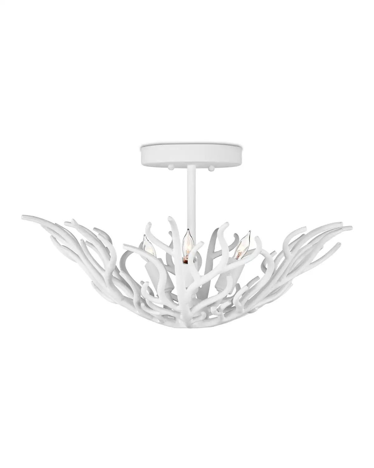 CURREY & COMPANY, SNOWFALL SEMI-FLUSH MOUNT, SEMI FLUSH MOUNT LIGHT
