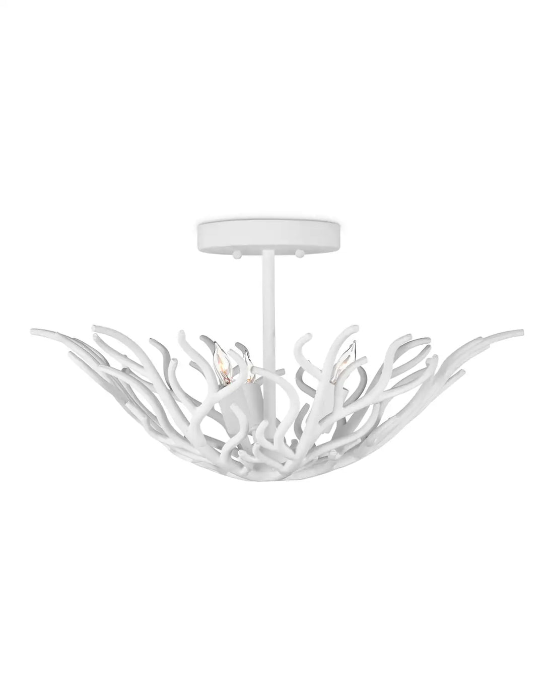 CURREY & COMPANY, SNOWFALL SEMI-FLUSH MOUNT, SEMI FLUSH MOUNT LIGHT