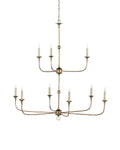 CURREY & COMPANY, NOTTAWAY TWO-TIER CHANDELIER, CHANDELIER LIGHT