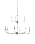 CURREY & COMPANY, NOTTAWAY TWO-TIER CHANDELIER, CHANDELIER LIGHT