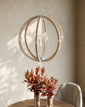 CURREY & COMPANY BASTIAN SANDSTONE ORB CHANDELIER | 9000-1131