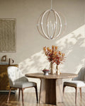 CURREY & COMPANY BASTIAN SANDSTONE ORB CHANDELIER | 9000-1131