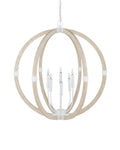CURREY & COMPANY BASTIAN SANDSTONE ORB CHANDELIER | 9000-1131