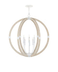 CURREY & COMPANY BASTIAN SANDSTONE ORB CHANDELIER | 9000-1131