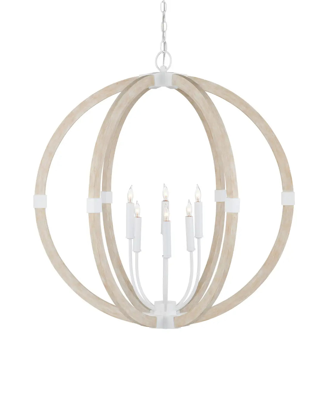 CURREY & COMPANY BASTIAN SANDSTONE ORB CHANDELIER | 9000-1131
