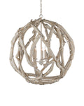 CURREY & COMPANY, DRIFTWOOD ORB CHANDELIER, CHANDELIER LIGHT