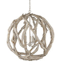 CURREY & COMPANY, DRIFTWOOD ORB CHANDELIER, CHANDELIER LIGHT