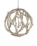 CURREY & COMPANY, DRIFTWOOD ORB CHANDELIER, CHANDELIER LIGHT