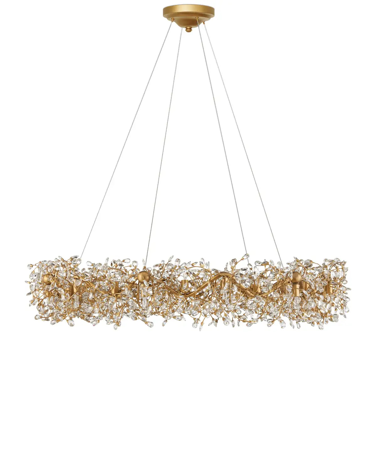CURREY & COMPANY, CRYSTAL BUD GRANDE RING CHANDELIER, CHANDELIER LIGHT