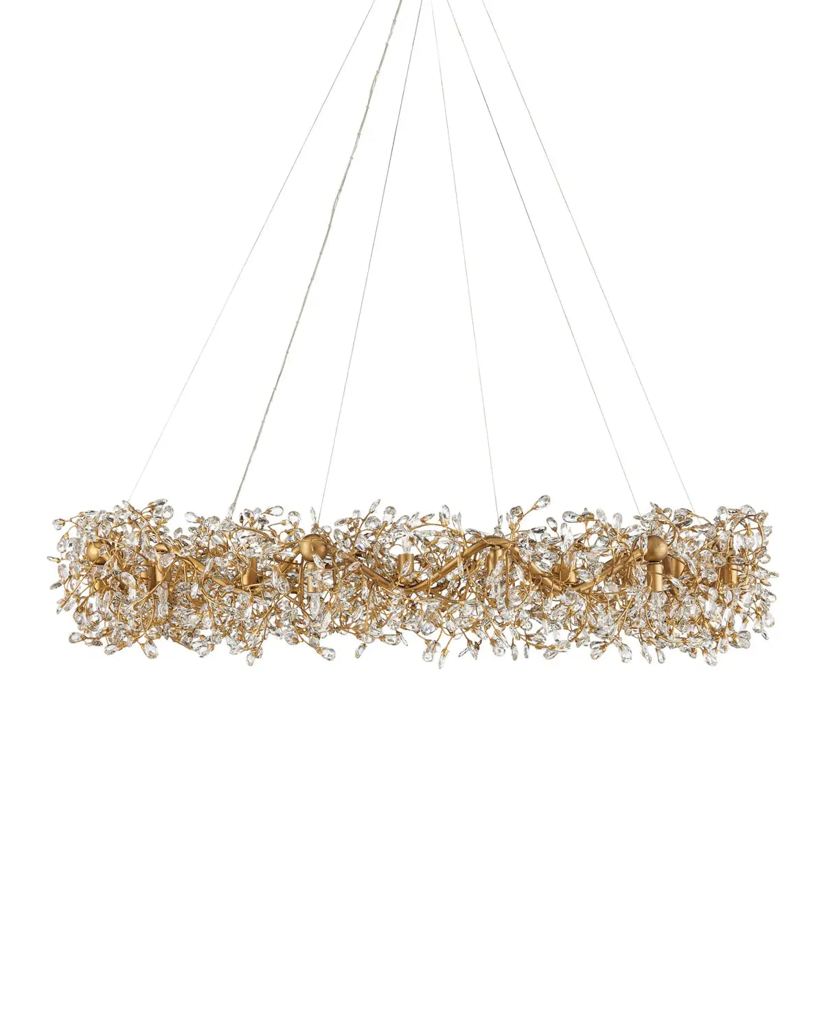 CURREY & COMPANY, CRYSTAL BUD GRANDE RING CHANDELIER, CHANDELIER LIGHT