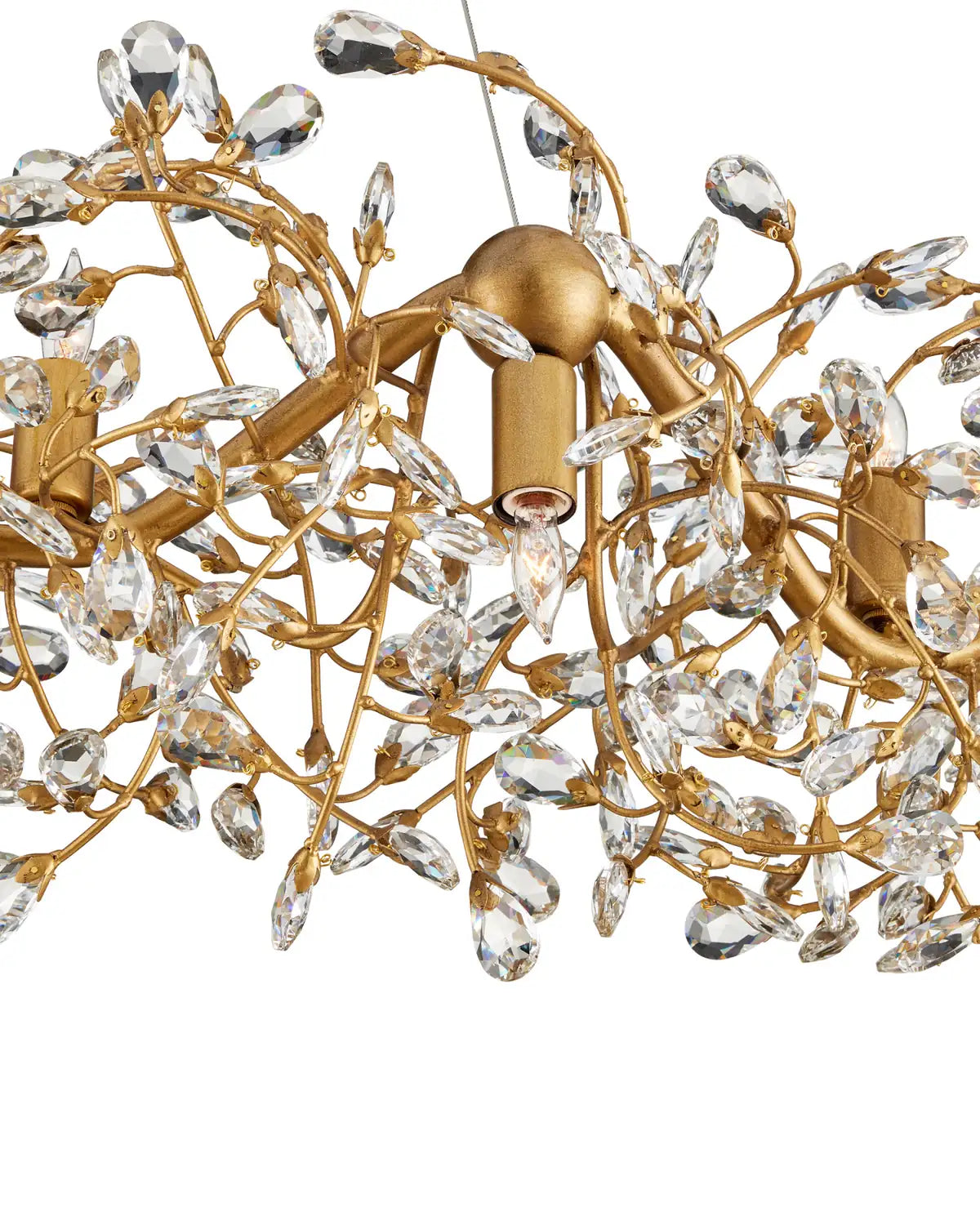 CURREY & COMPANY, CRYSTAL BUD GRANDE RING CHANDELIER, CHANDELIER LIGHT