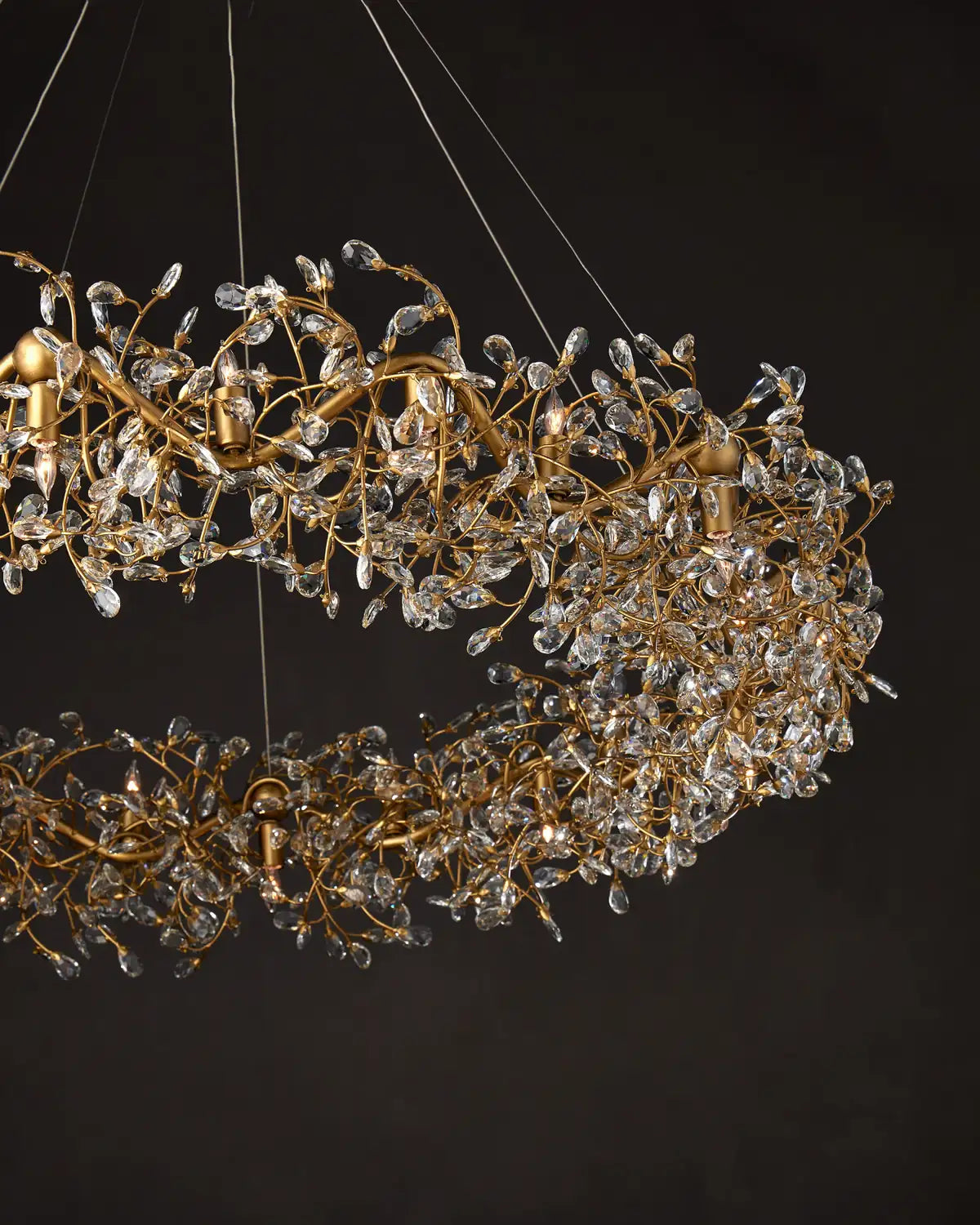CURREY & COMPANY, CRYSTAL BUD GRANDE RING CHANDELIER, CHANDELIER LIGHT