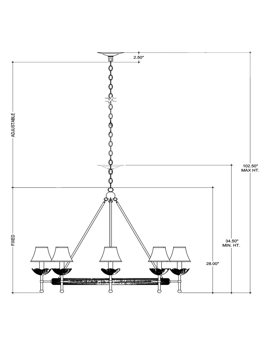 CURREY & COMPANY, VICHY CHANDELIER, CHANDELIER LIGHT