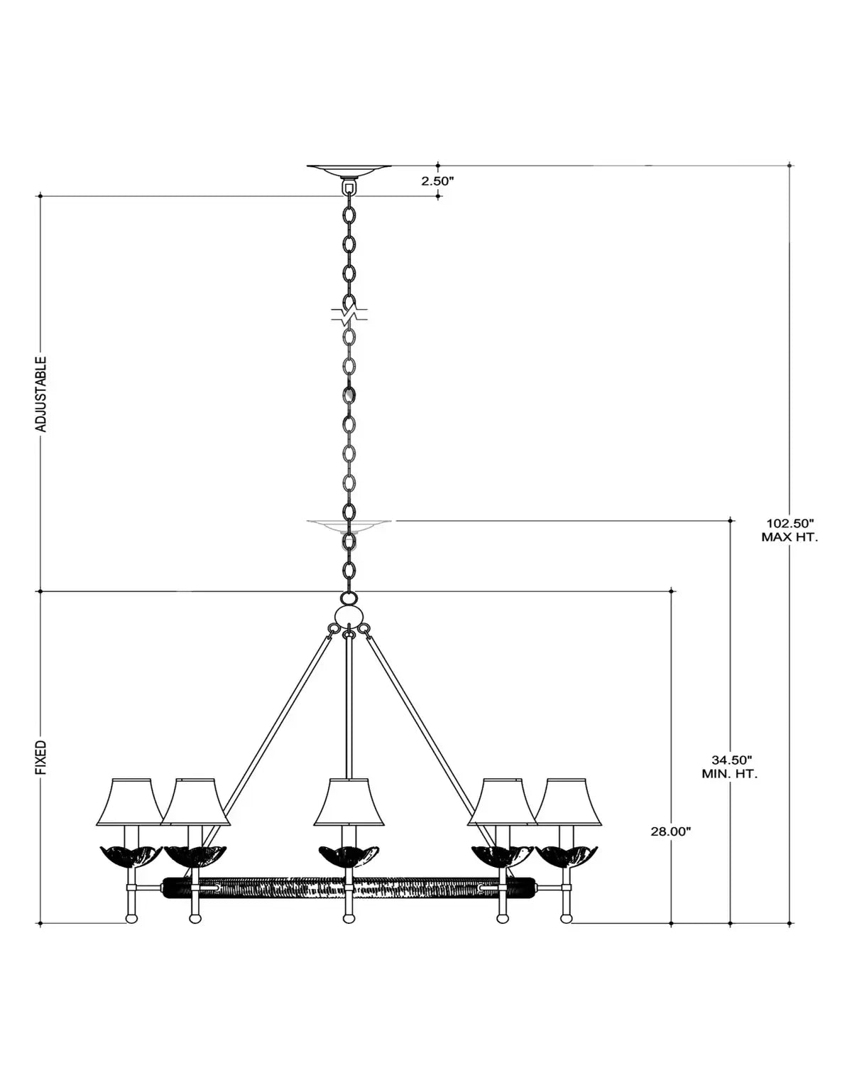 CURREY & COMPANY, VICHY CHANDELIER, CHANDELIER LIGHT