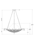 CURREY & COMPANY, KORG CHANDELIER, CHANDELIER LIGHT
