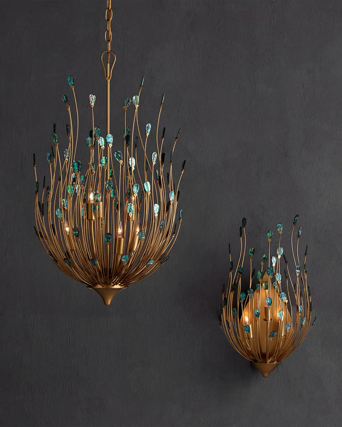 CURREY & COMPANY, DELPHOS CHANDELIER, CHANDELIER LIGHT