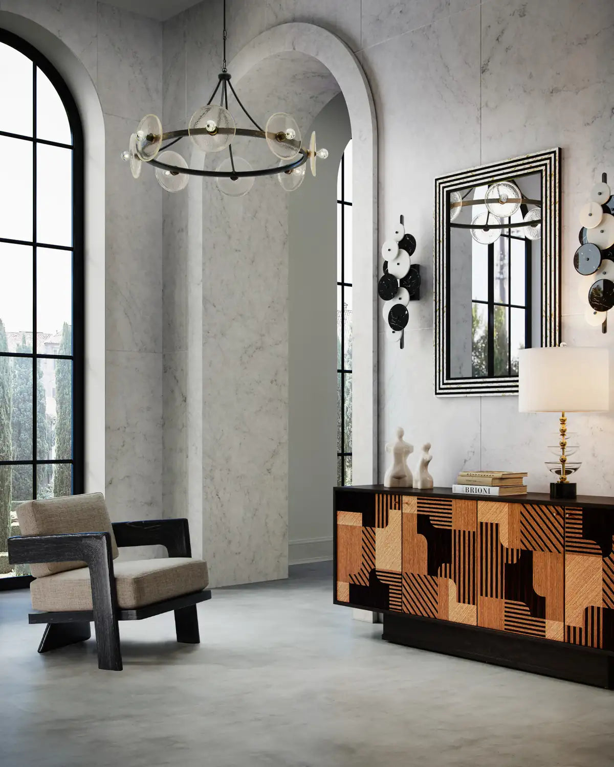 CURREY & COMPANY, CIRCUMSTELLAR DISC CHANDELIER, CHANDELIER LIGHT