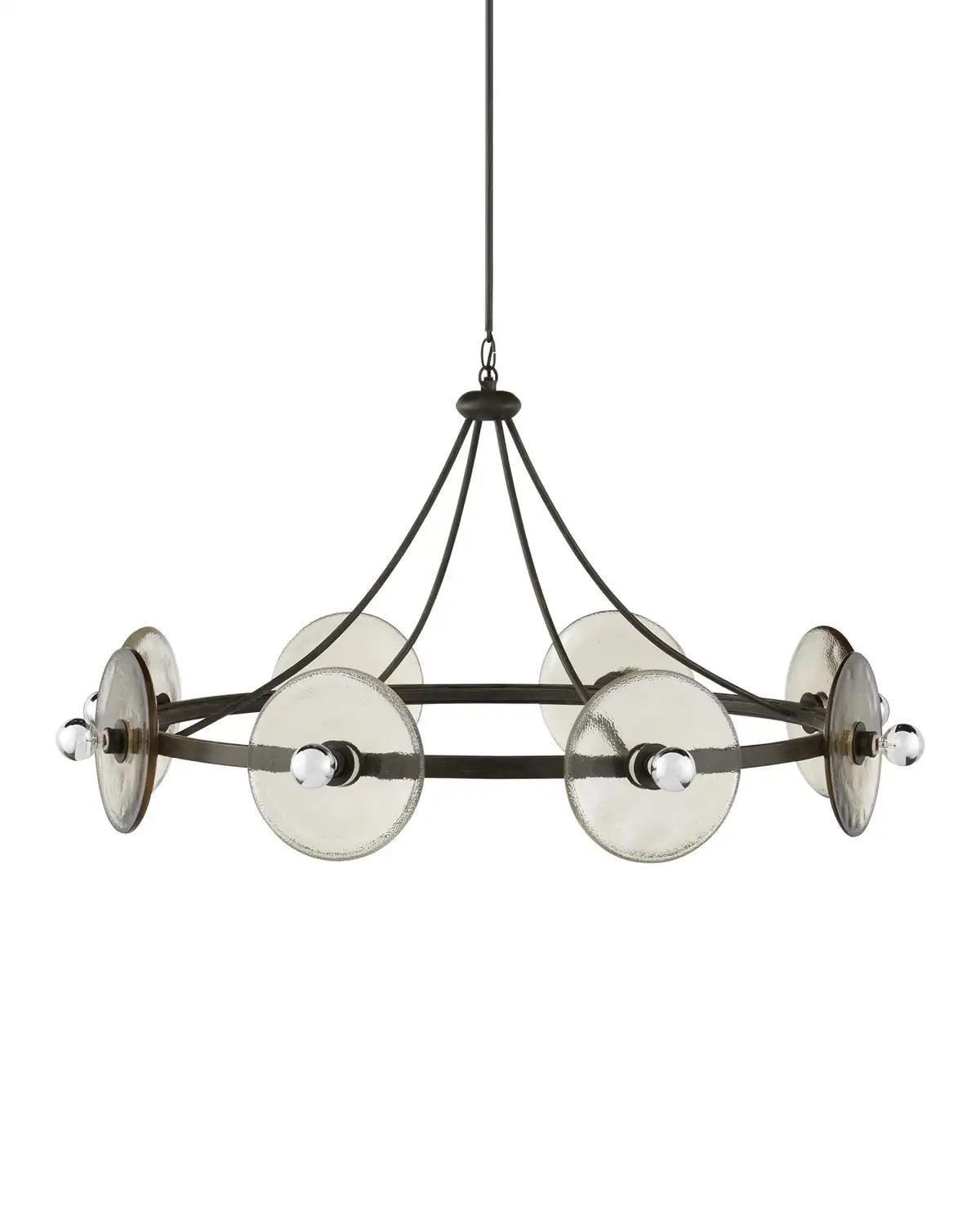 CURREY & COMPANY, CIRCUMSTELLAR DISC CHANDELIER, CHANDELIER LIGHT