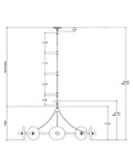 CURREY & COMPANY, CIRCUMSTELLAR DISC CHANDELIER, CHANDELIER LIGHT
