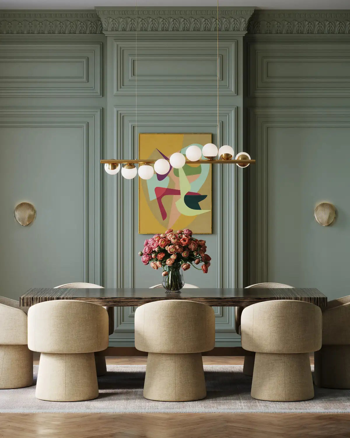 CURREY & COMPANY, BARCAROLLE LINEAR CHANDELIER, CHANDELIER LIGHT
