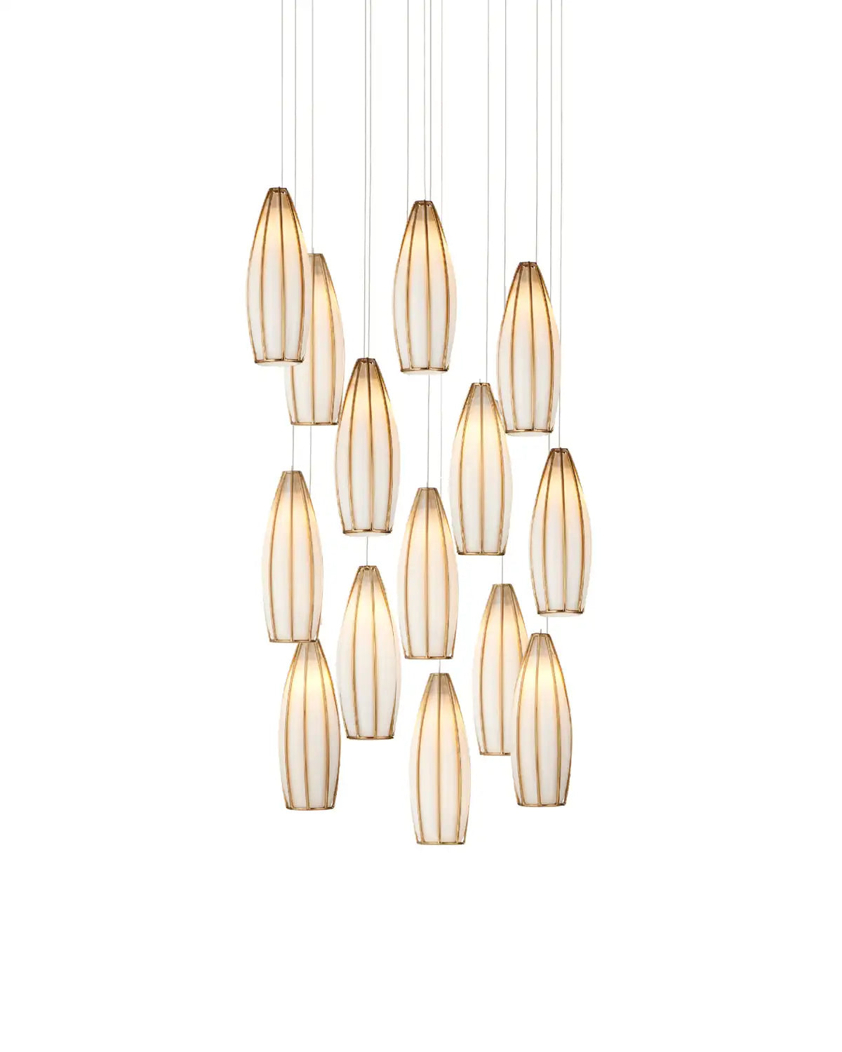 CURREY & COMPANY, PARISH MULTI-DROP PENDANT, PENDANT LIGHT