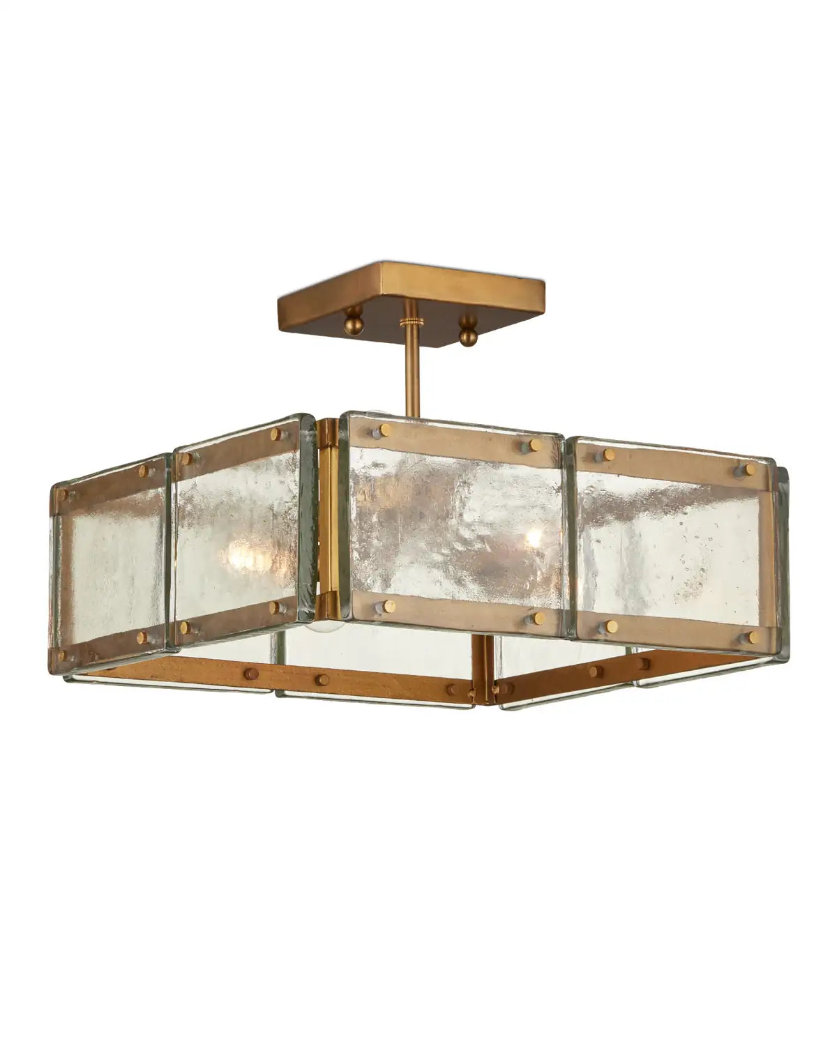 CURREY & COMPANY, COUNTERVAIL SQUARE SEMI-FLUSH MOUNT, SEMI FLUSH MOUNT LIGHT