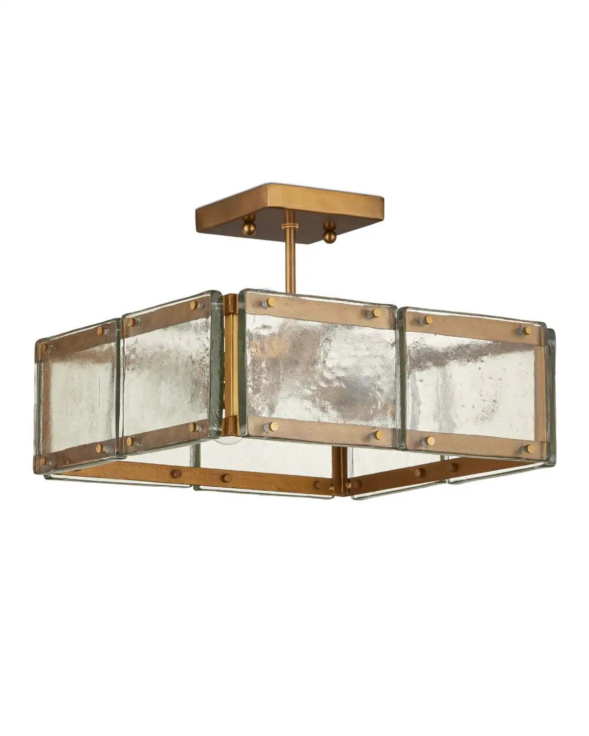 CURREY & COMPANY, COUNTERVAIL SQUARE SEMI-FLUSH MOUNT, SEMI FLUSH MOUNT LIGHT