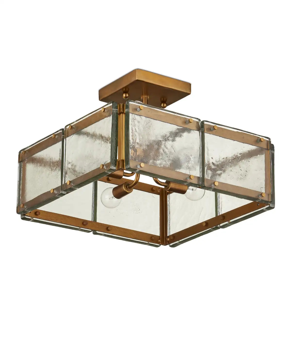 CURREY & COMPANY, COUNTERVAIL SQUARE SEMI-FLUSH MOUNT, SEMI FLUSH MOUNT LIGHT