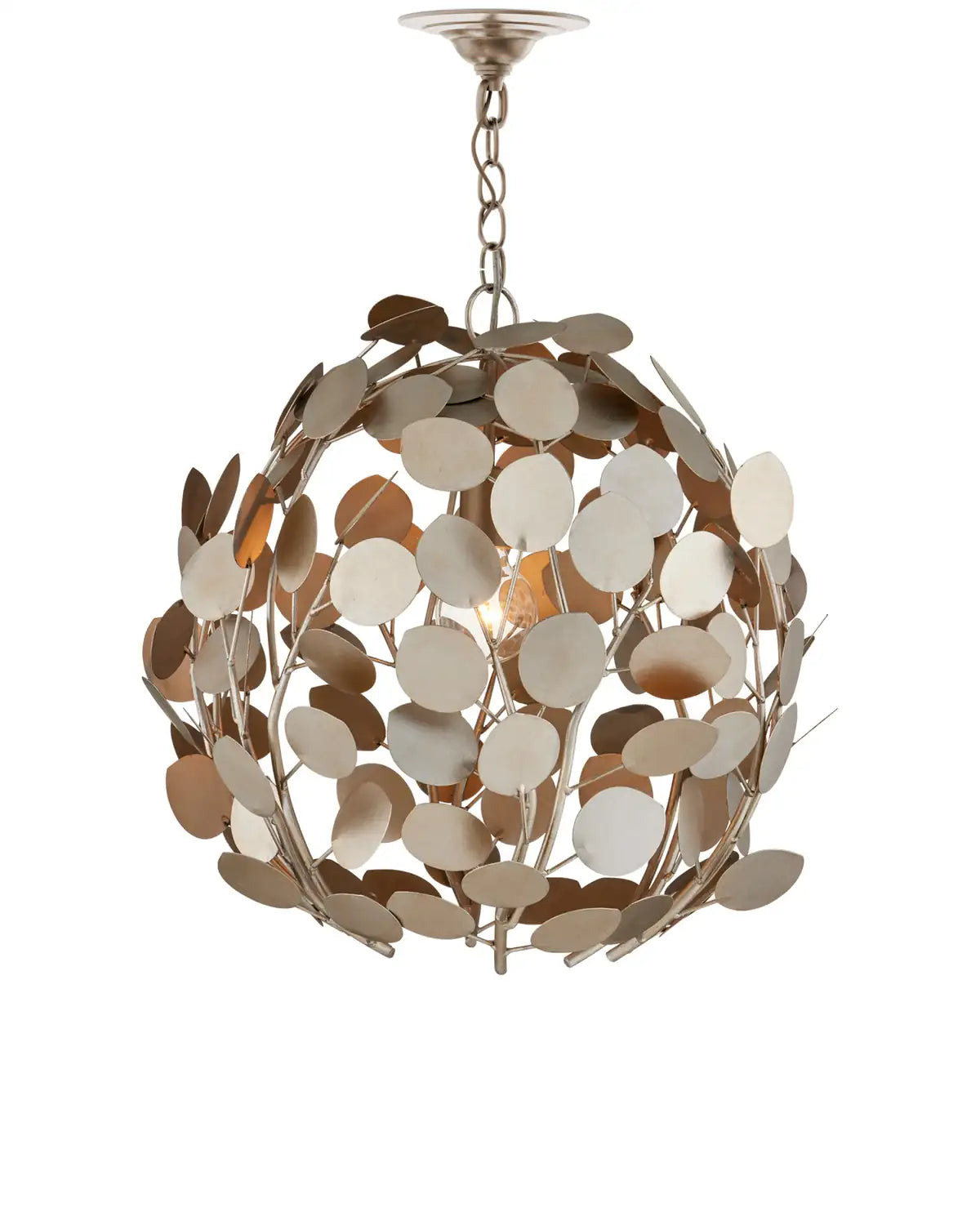 CURREY & COMPANY, LUNARIA ORB CHANDELIER, CHANDELIER LIGHT