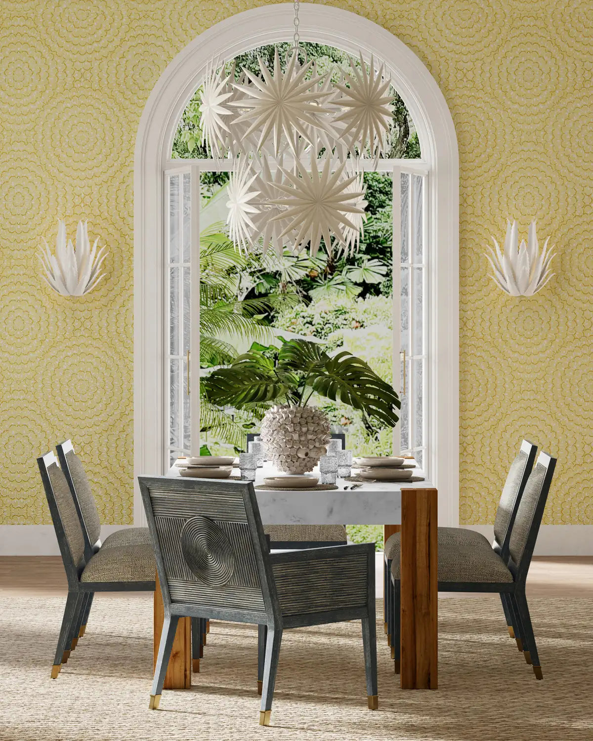 CURREY & COMPANY, BISMARKIA CHANDELIER, CHANDELIER LIGHT