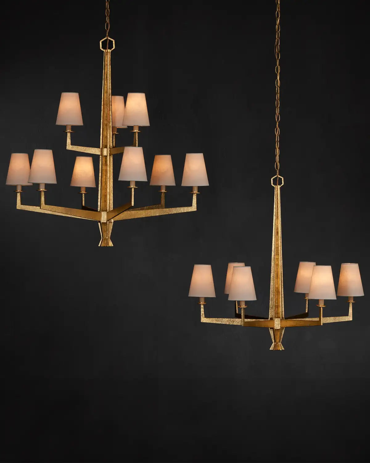 CURREY & COMPANY, GOLDFINCH CHANDELIER, CHANDELIER LIGHT