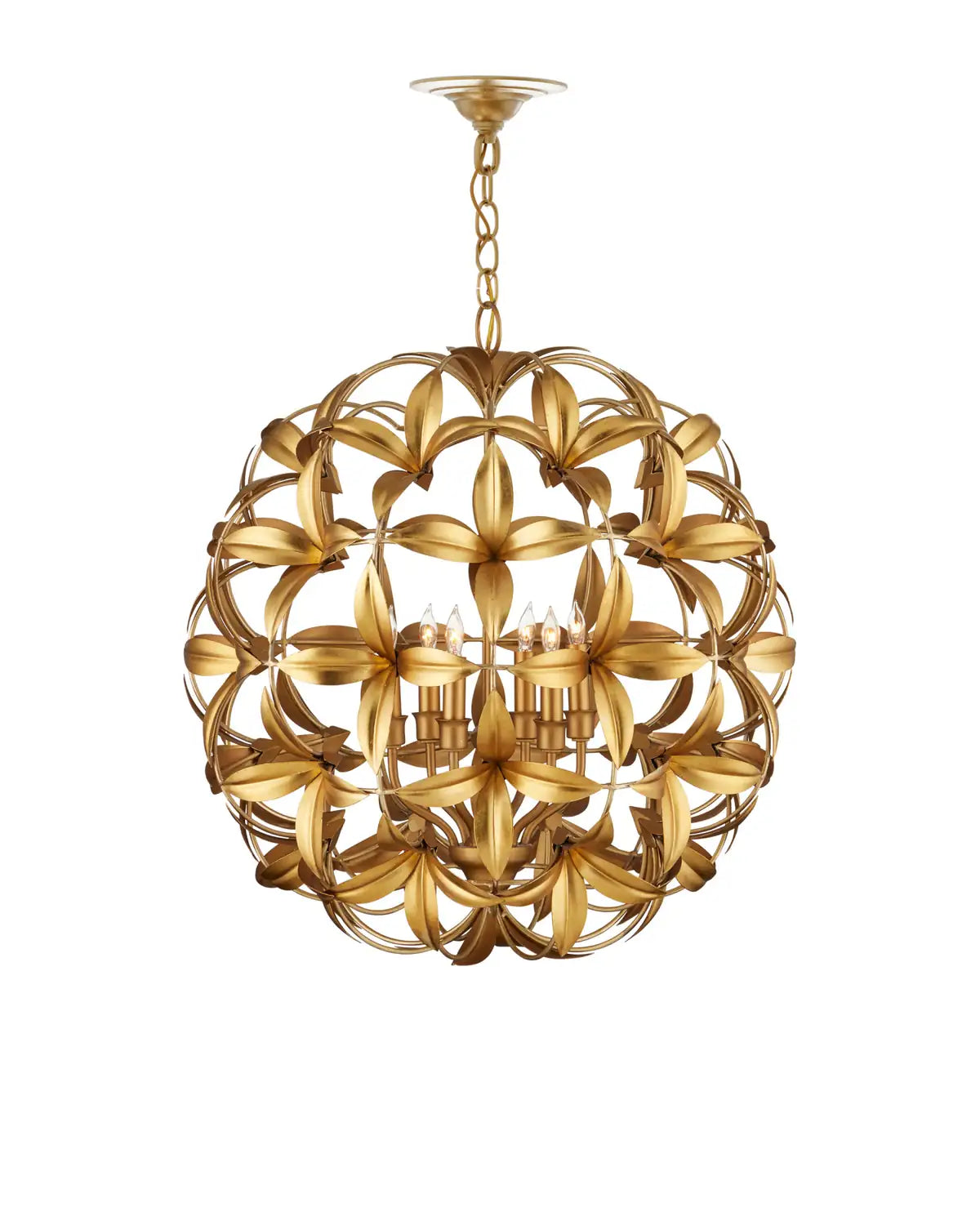 CURREY & COMPANY, HELENIUM ORB CHANDELIER, CHANDELIER LIGHT
