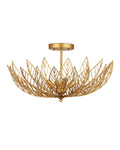 CURREY & COMPANY, LEAFLACE SEMI-FLUSH MOUNT, SEMI FLUSH MOUNT LIGHT