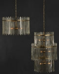 CURREY & COMPANY, ELECTRA THREE-TIER CHANDELIER, CHANDELIER LIGHT