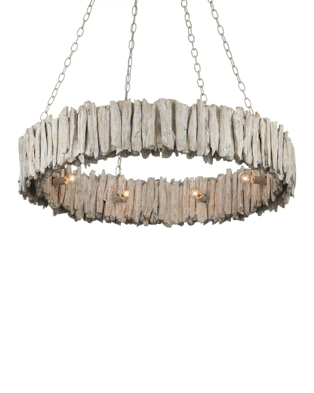 CURREY & COMPANY, DRIFTWOOD RING CHANDELIER, CHANDELIER LIGHT