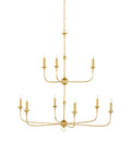 CURREY & COMPANY, NOTTAWAY TWO-TIER CHANDELIER, CHANDELIER LIGHT