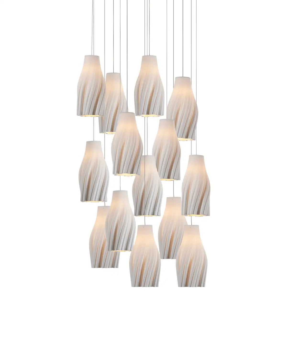 CURREY & COMPANY, POSH MULTI-DROP PENDANT, PENDANT LIGHT