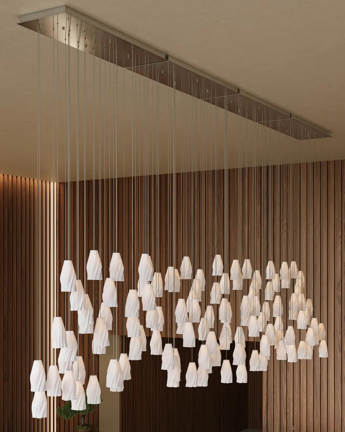 CURREY & COMPANY, POSH LINEAR MULTI-DROP PENDANT, PENDANT LIGHT