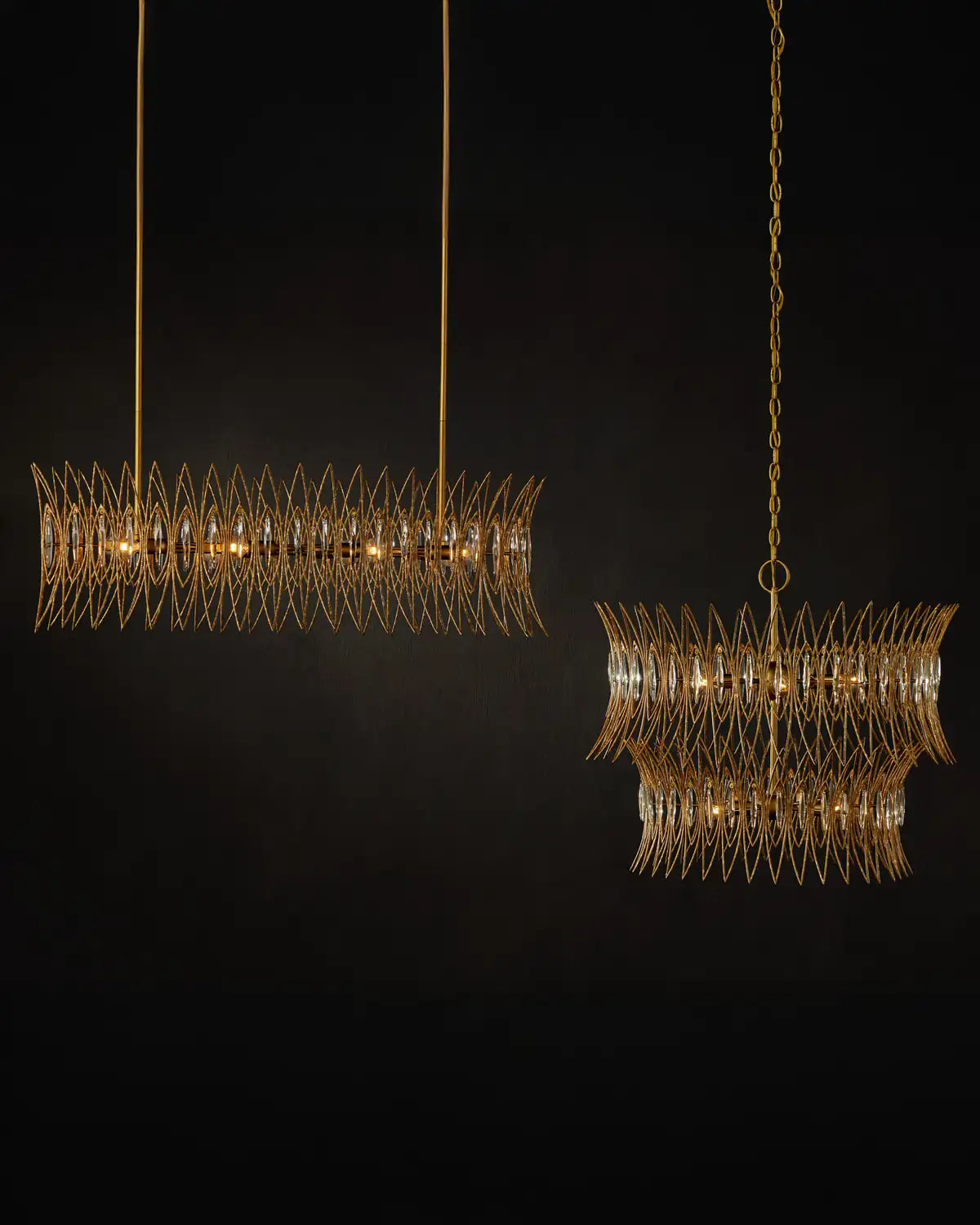 CURREY & COMPANY, MARQUISE OVAL CHANDELIER, CHANDELIER LIGHT