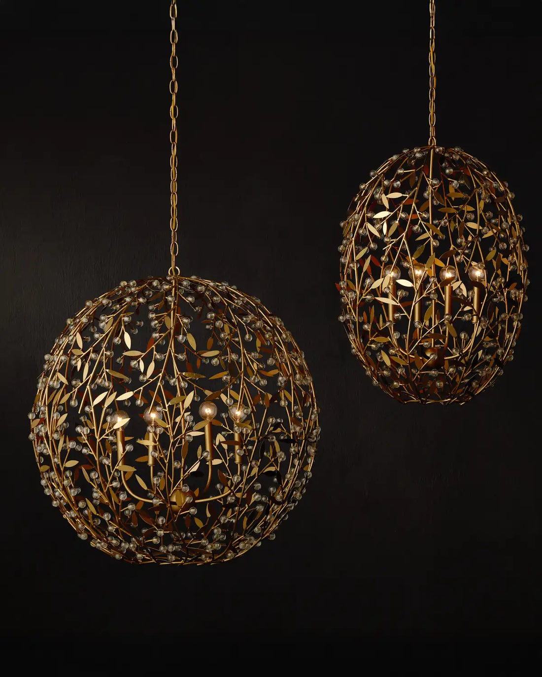 CURREY & COMPANY, SECRET GARDEN ORB CHANDELIER, CHANDELIER LIGHT